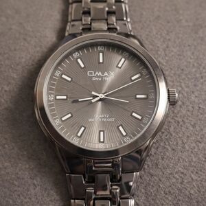 OMAX Stainless Steel Quartz Watch Silver Dial Japan Movement HBJ825